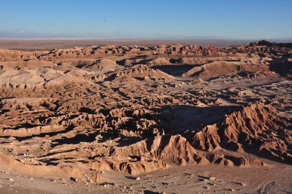O deserto do Atacama no Vale da Morte, no Deserto do Atacama - norte do Chile